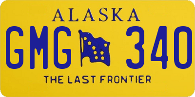 AK license plate GMG340