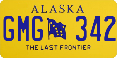 AK license plate GMG342