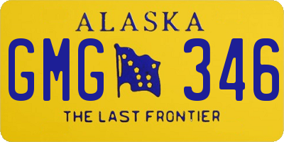 AK license plate GMG346