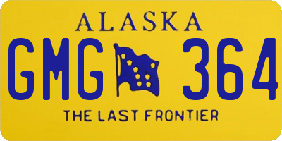 AK license plate GMG364