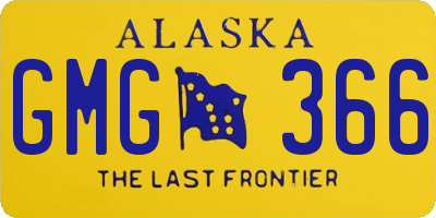 AK license plate GMG366