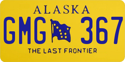 AK license plate GMG367