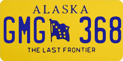 AK license plate GMG368