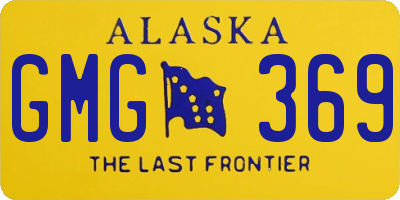 AK license plate GMG369