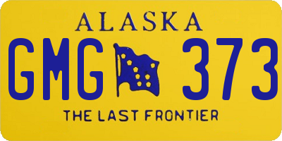 AK license plate GMG373