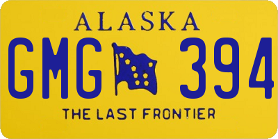 AK license plate GMG394