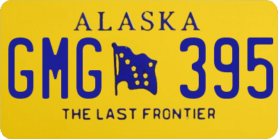 AK license plate GMG395