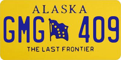 AK license plate GMG409