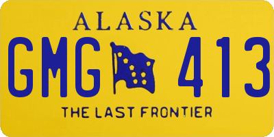 AK license plate GMG413