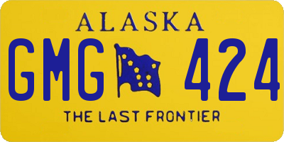 AK license plate GMG424