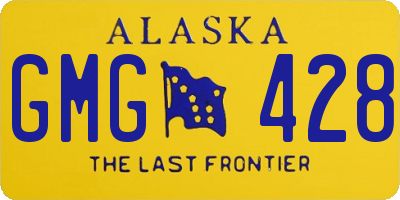 AK license plate GMG428