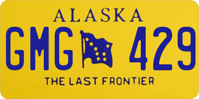 AK license plate GMG429