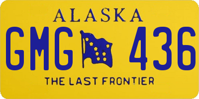 AK license plate GMG436