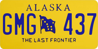 AK license plate GMG437