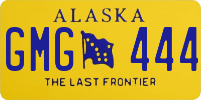 AK license plate GMG444