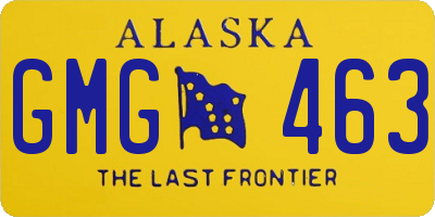 AK license plate GMG463