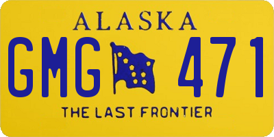 AK license plate GMG471