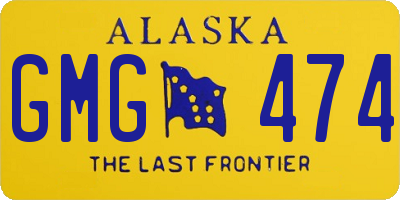 AK license plate GMG474