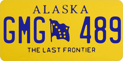 AK license plate GMG489