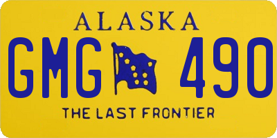 AK license plate GMG490
