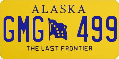 AK license plate GMG499