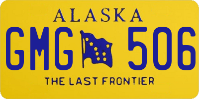 AK license plate GMG506