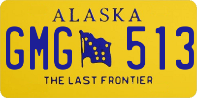 AK license plate GMG513