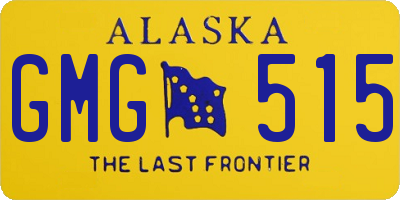 AK license plate GMG515