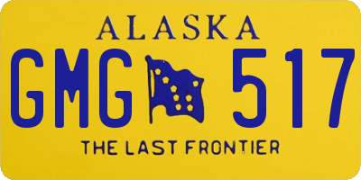 AK license plate GMG517