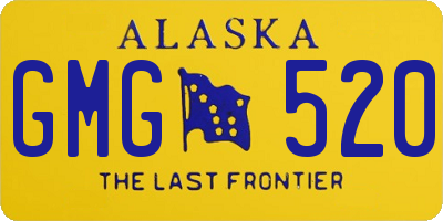 AK license plate GMG520