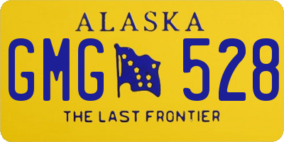 AK license plate GMG528