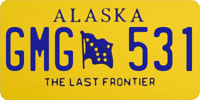 AK license plate GMG531