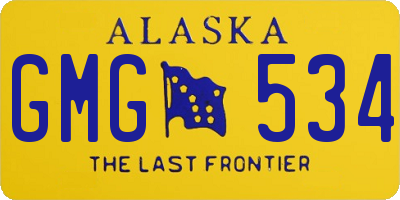AK license plate GMG534