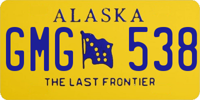AK license plate GMG538