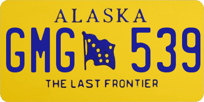 AK license plate GMG539