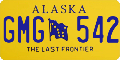 AK license plate GMG542