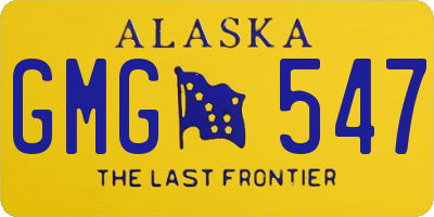 AK license plate GMG547