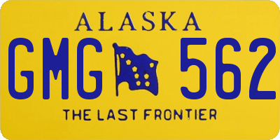 AK license plate GMG562