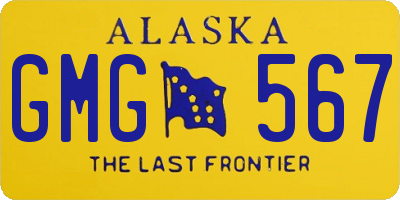 AK license plate GMG567