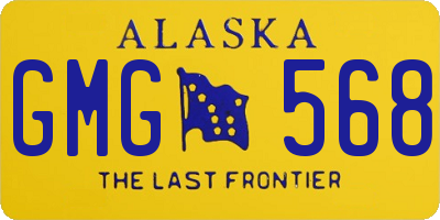 AK license plate GMG568