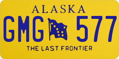 AK license plate GMG577