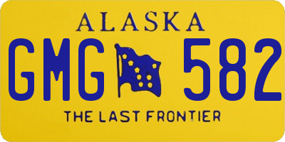 AK license plate GMG582