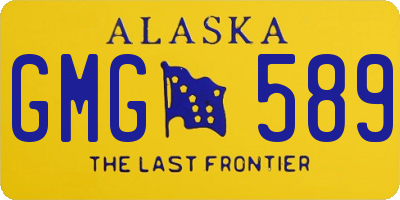 AK license plate GMG589