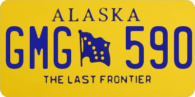 AK license plate GMG590