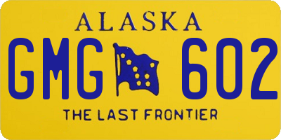 AK license plate GMG602