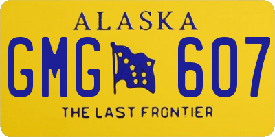 AK license plate GMG607