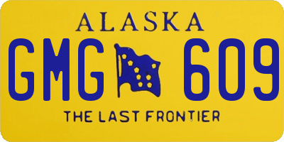 AK license plate GMG609
