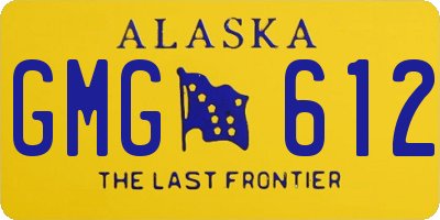 AK license plate GMG612
