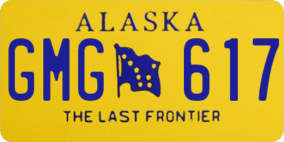 AK license plate GMG617