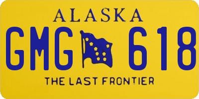 AK license plate GMG618